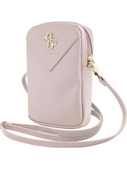 Guess Τσάντα GUWBZPGSTEGP ροζ/pink Zip Triangle 4G