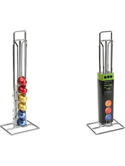 βάση για 20 καψάκια καφέ Versa Μέταλλο Χάλυβας 10 x 39 x 12,3 cm