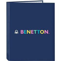 Φάκελος δακτυλίου Benetton Cool Ναυτικό Μπλε A4 26.5 x 33 x 4 cm