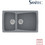 Sanitec Classic 320 Επικαθήμενος Νεροχύτης Γρανίτη Αντιστρεφόμενος Ματ Metallic Silver 79x50cm