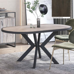 Νο 17 Τραπεζαρία O160x90x77 Με Επιλογές Χρωμάτων - Σκούρο Δρύς-Dark Oak