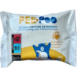 Pee&Poo Μωρομάντηλα Χωρίς Parabens 20τμχ