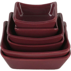 Ντιπάκια (Σετ 6Τμχ) 275KRM1171 12x4,7/10x4,4/8x3,9cm Damson Hermia Κεραμικό