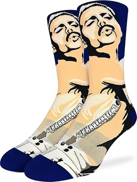 Good Luck Sock Freddie Mercury Singing Ανδρικές Κάλτσες Ψηλές με Σχέδια Πολύχρωμες GLS-4334