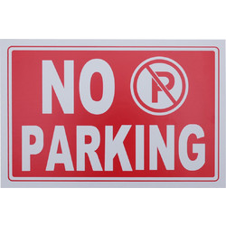 Πινακίδα Απαγόρευσης Στάθμευσης NO PARKING 30x20cm PVC