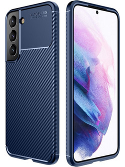 Θήκη Ancus AutoFocus Carbon Fiber για Samsung SM-S906 Galaxy S22+ 5G Μπλέ