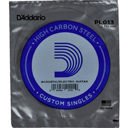 D'Addario PL013 Χορδή Ηλεκτρικής / Ακουστικής Κιθάρας Plain Steel 13"