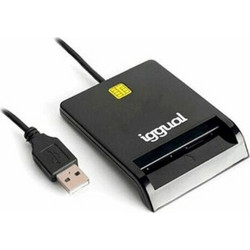Iggual IGG316740 Card Reader USB-A 2.0 για Smart Card