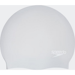 SPEEDO Adult Long Hair Cap Σκουφάκι Κολύμβησης σε Ασημί Χρώμα