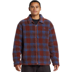 Quiksilver Deck Ανδρική Ζακέτα Fleece με Φερμουάρ Μπορντό Μπλε AQYFT03393-CQN8