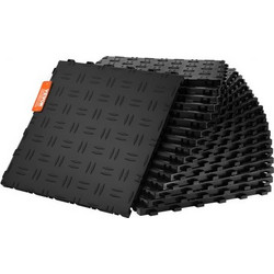 VEVOR Πλακάκια Γκαράζ Διασυνδεόμενα, 12x12x0.53 ιντσών, 25τμχ, Αντιολισθητικά, Μαύρα CKDDHSJ251212I91TV0