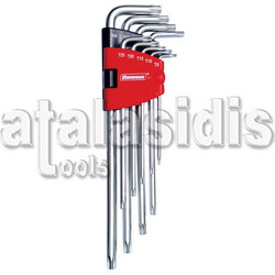 BENMAN 70402 Επαγγελματικά Κλειδιά Σετ Torx 9 Τεμαχίων EXTRA LONG T8-T45