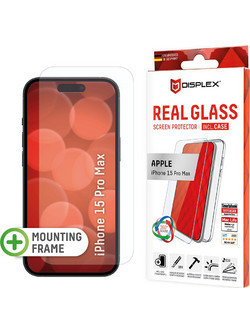 Displex κάλυμμα για iPhone 16 - Real Glass + Case - Διαφανές