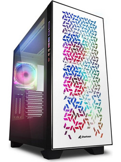 Sharkoon Elite Shark CA300H White Gaming Midi Tower Κουτί Υπολογιστή RGB με Πλαϊνό Παράθυρο