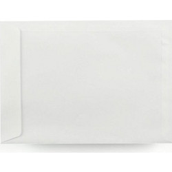 LOGIGRAF Σακούλα Λευκή με Αυτοκόλλητο, 250X350mm / 90γρ