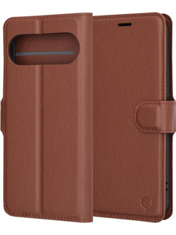 Θήκη κινητού Techsuit Leather Folio for Google Pixel 9 Pro / 9 Brown