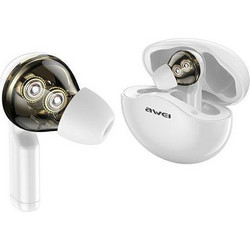 Awei T12 Ακουστικά Bluetooth In Ear Ανθεκτικά στο Νερό White