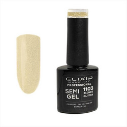 Elixir Semigel Flash Effect 1103 Blonde Glitter Ημιμόνιμο Βερνίκι Νυχιών 8ml