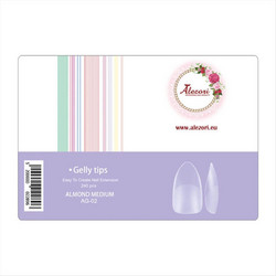 Alezori Gelly AG-02 Medium Almond Tips Νυχιών 240τμχ