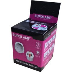 Ανταπτορας Αγγλιας Adaptor UK με προστασια επαφων - Eurolamp (139109104)