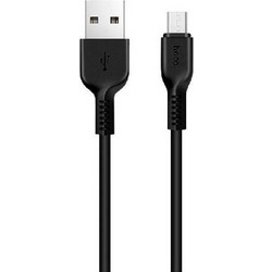 Hoco Καλώδιο Flash Charging Micro Usb 2m - Μαύρο