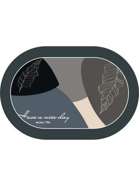 HOME USE πατάκι μπάνιου HUH-0213, αντιολισθητικό, 60x40cm, 3.5mm πάχος, πολύχρωμο