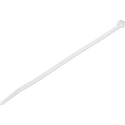 POWERTECH δεματικά καλωδίων TIES-059, 400x4.8mm, λευκά, 100τμχ