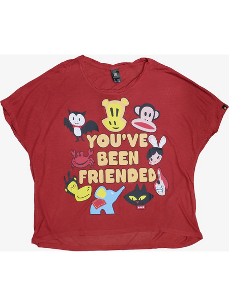 PAUL FRANK Women Friended T-Shirt - BROWN - 1020-1040-2005-BRN