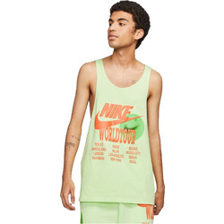 Nike World Tour Ανδρικό Αθλητικό T-Shirt Lime DA0935-383
