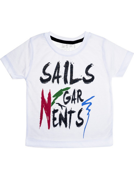 Kiki Boo κοντομάνικη μπλούζα με τύπωμα White Sails