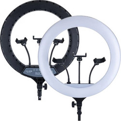 LED Ring Light Δαχτυλίδι Διαμέτρου 43cm, Φωτισμού 3200-5600K με Τρίποδο Δαπέδου και Βάση για Κινητό
