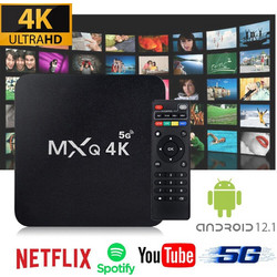 Μετατροπέας Smart TV PRO Mini Android 12.0 64GB RAM , 512GB TV Box 4K Ultra HD 5G WiFi SD , USB Quad Core