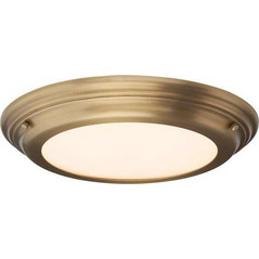 Πλαφονιέρα Φωτιστικό Μπάνιου/Διαδρόμου LED 25W IP54 Welland Elstead Lighting-WELLAND-F-AB-Ορείχαλκος WELLAND-F-AB
