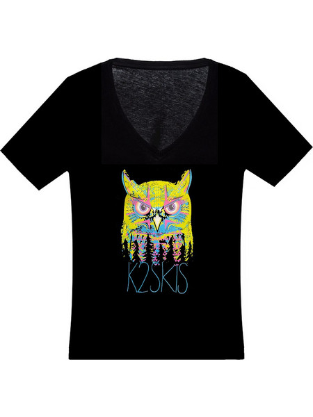 K2 Night Owl V-Neck - Γυναικείο T-Shirt - Black