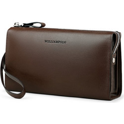 Δερμάτινο Ανδρικό πορτοφόλι William Polo 197 brown