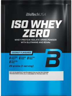 Biotech USA ISO Whey Zero Coconut Πρωτεΐνη Ορού Γάλακτος Γράμμωσης Χωρίς Λακτόζη & Γλουτένη 25gr
