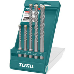 Total TAC190501 Σετ 5 Τρυπάνια με SDS Plus Στέλεχος για Δομικά Υλικά