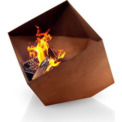 Τζάκι κήπου FireCube corten steel 45 εκατ