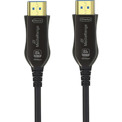 MediaRange Καλώδιο HDMI 2.1 HDMI Male to HDMI Male 10m Black