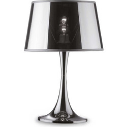 Ideal Lux 032375 Πορτατίφ Ε27 Διαφανές Ασημί Φ32xΥ48.5cm