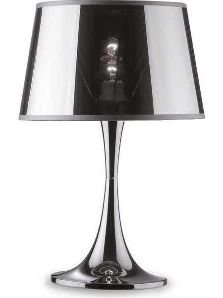 Ideal Lux 032375 Πορτατίφ Ε27 Διαφανές Ασημί Φ32xΥ48.5cm