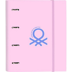 Φάκελος δακτυλίου Benetton Pink Ροζ (27 x 32 x 3.5 cm)