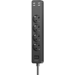 ΧΟ WL10 (EU) Πολύπριζο 4 Θέσεων Με 4 Θύρες USB Με Διακόπτη 1.8m (4AC+4USB)