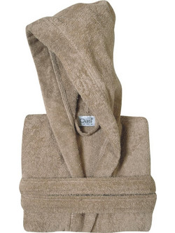 Das Home Μπουρνούζι Βαμβακερό Καφέ CASUAL5901