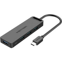 Vention TGKBB USB Hub 3.0 USB-C με 4 Θύρες USB-A & Εξωτερική Παροχή Ρεύματος