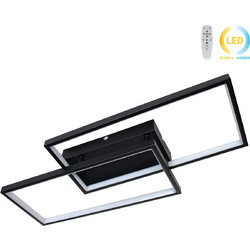 Φωτιστικό οροφής LED 34W 65Χ28Χ8 εκ. μαύρο με controller - GLOBOBOX 602164