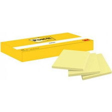 Αυτοκόλλητα Χαρτάκια 3M Post-it Note 653 38x51mm Κίτρινο (3) (MMM6533GE)