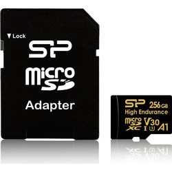 Silicon Power High Endurance microSDXC 256GB U3 V30 A1 + Adapter