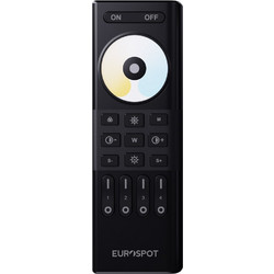 EuroSpot RF 2.4GHz 4Ζωνο Μαύρο Τηλεχειριστήριο CCT Ταινίας-Led 6024