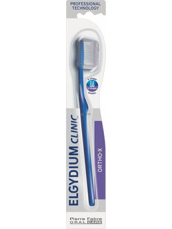 Elgydium Clinic X Ortho Medium Οδοντόβουρτσα Μπλε
